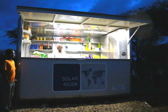 Primeiro quiosque solar aberto na Etiópia