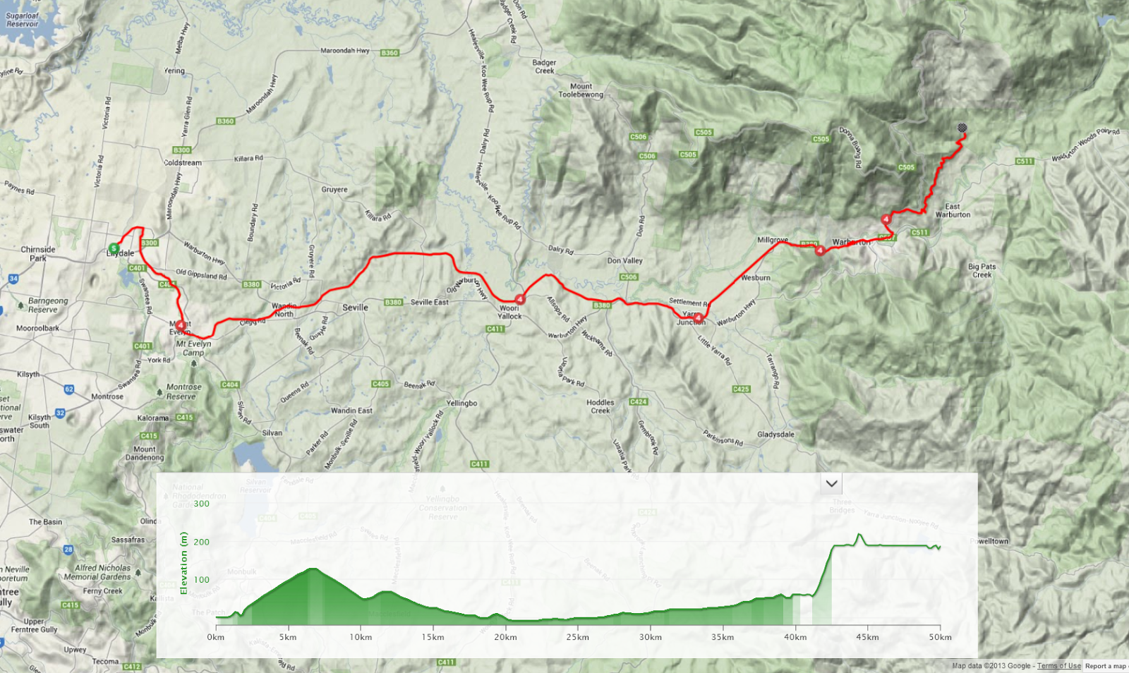 Nedly on his Treadly LilydaleWarburton Rail Trail Tour