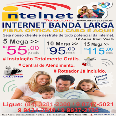 INTELNET (84) 3281 2300 - NOVA CRUZ/RN