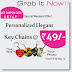 Personalized KeyChains for just Rs. 89 @ Printland