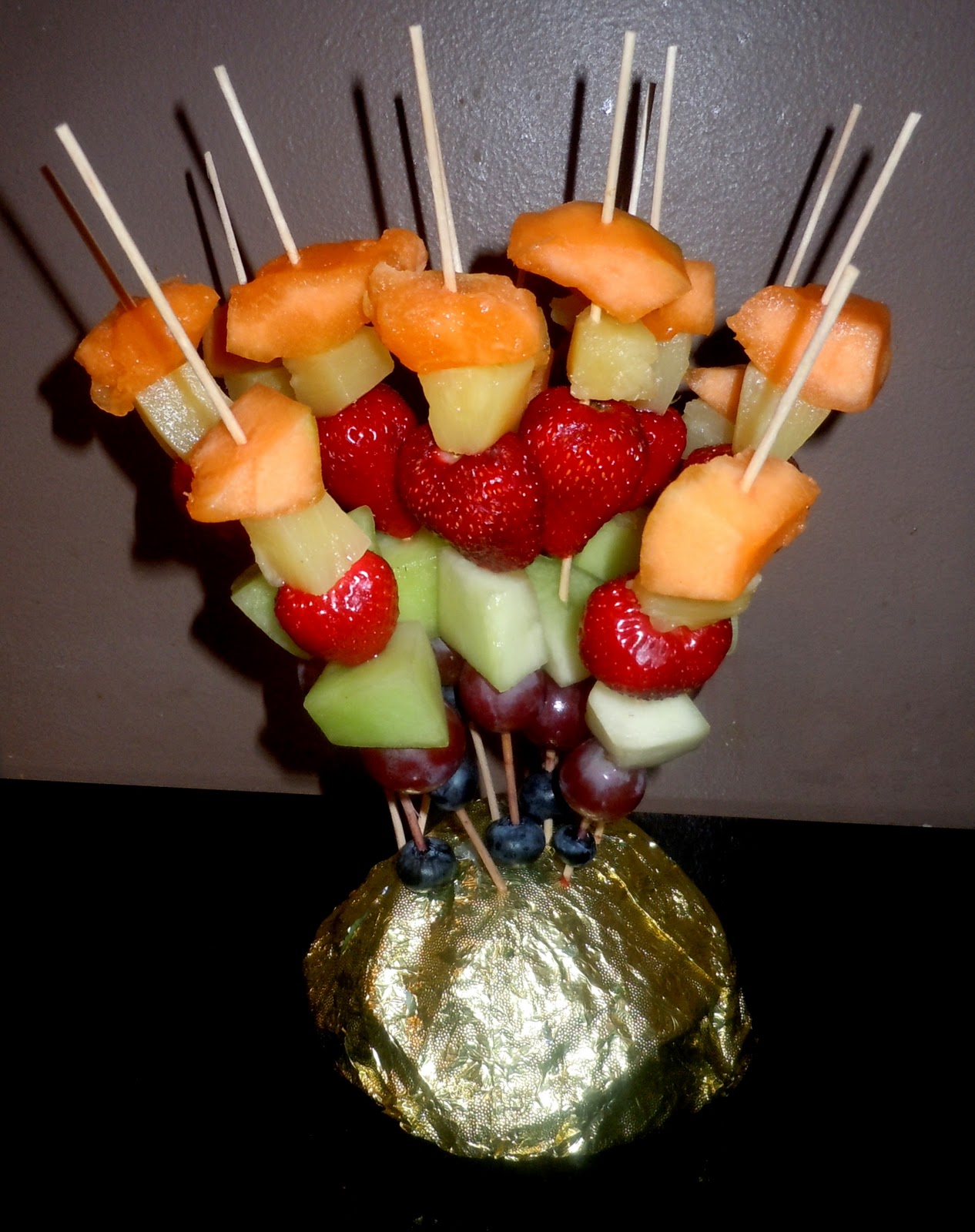 Party with Leah Fruit Skewers with Chocolate Sauce