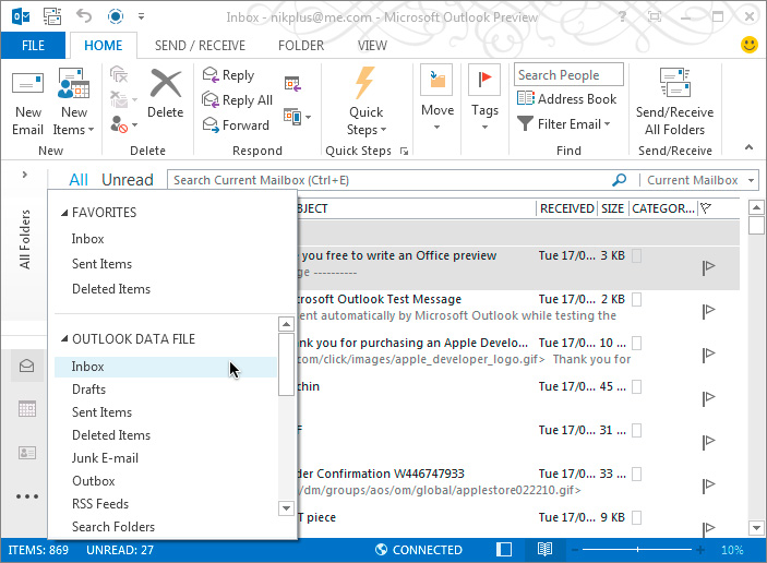 Ms Outlook 2013 Create Pst File