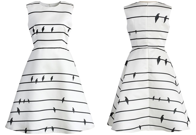 Chic Wish, Sing a Love Song Printed Dress in Stripes Same or Not by Sheena 宣娜:街拍達人穿搭