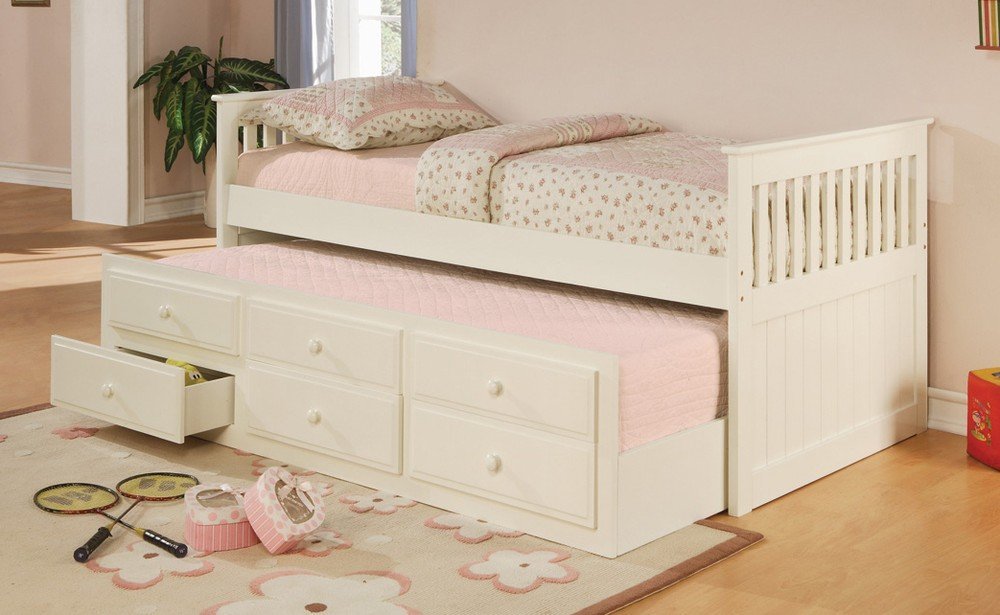 Total Fab Twin Bed With Pull Out Slide Out Trundle Bed