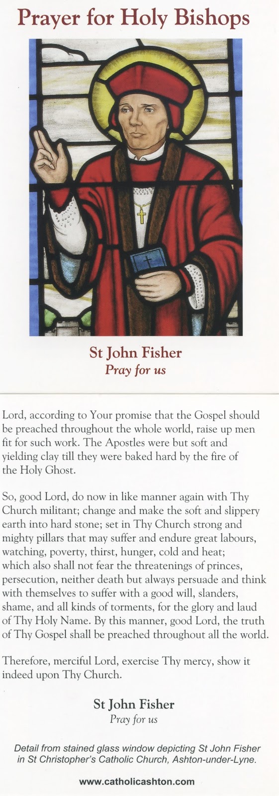 St Wilfrid's, Coalville and Holy Cross, Whitwick Prayer for a