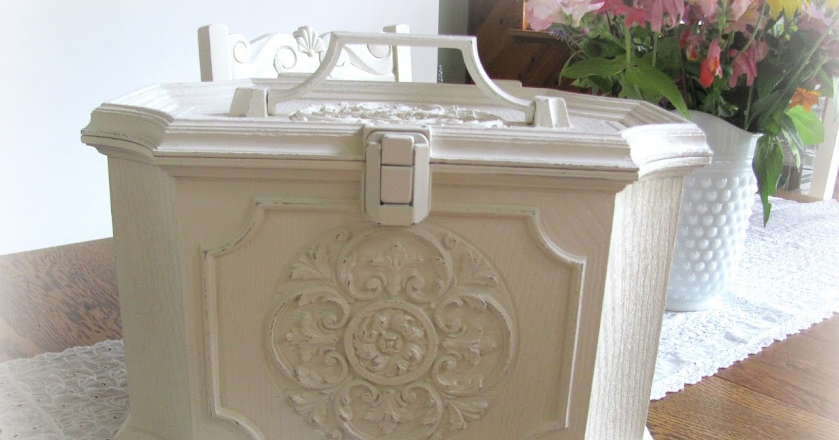 My Shabby Chateau Vintage Sewing Box Makeover