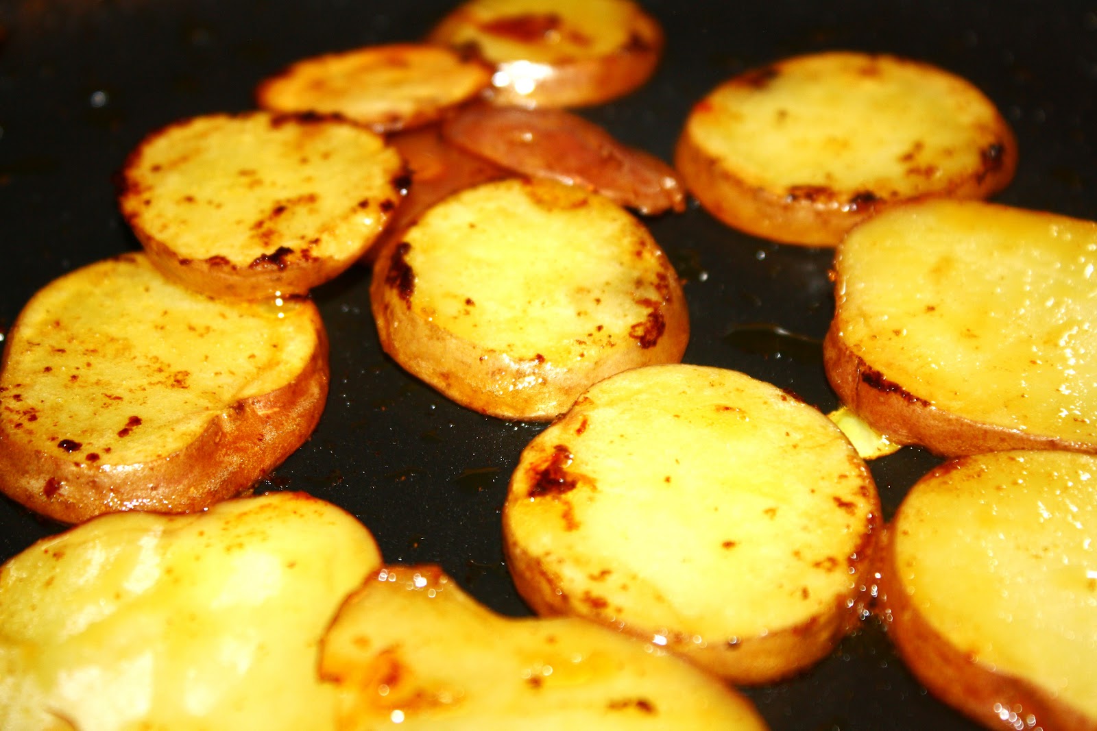 One Lazy Vegetarian Red Potato Fries in Coconut Oil