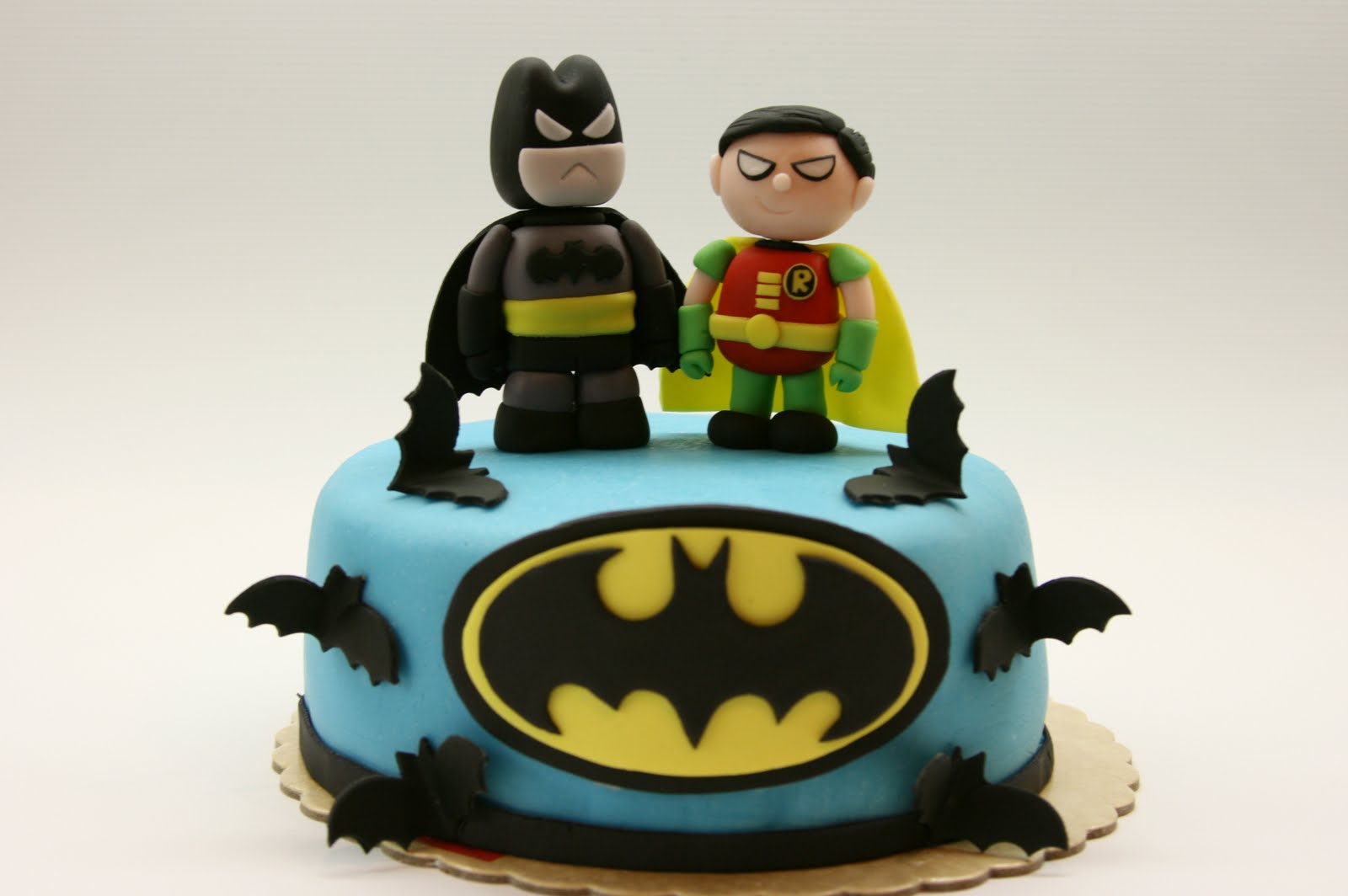 Beautiful Kitchen Batman and Robin Cake