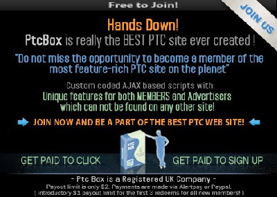 PTC Box: Get Paid To Click And To Sign Up