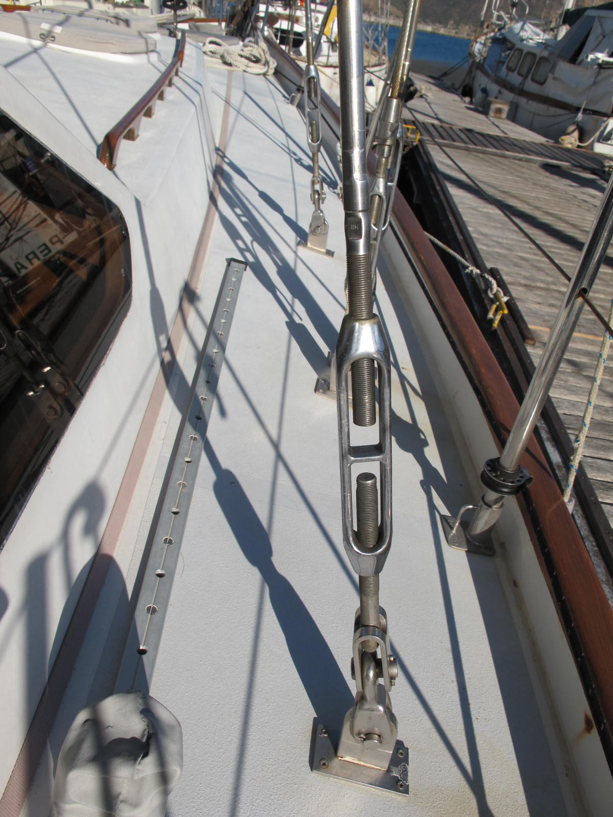 CKD Boats Roy Mc Bride Noreseman turnbuckles and deck toggles