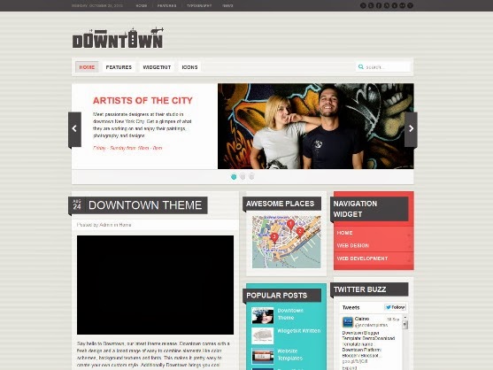 Downtown Blogger Template