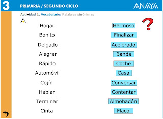 Lengua Castellana Primaria: Sinónimos y Antónimos (4º de Primaria)