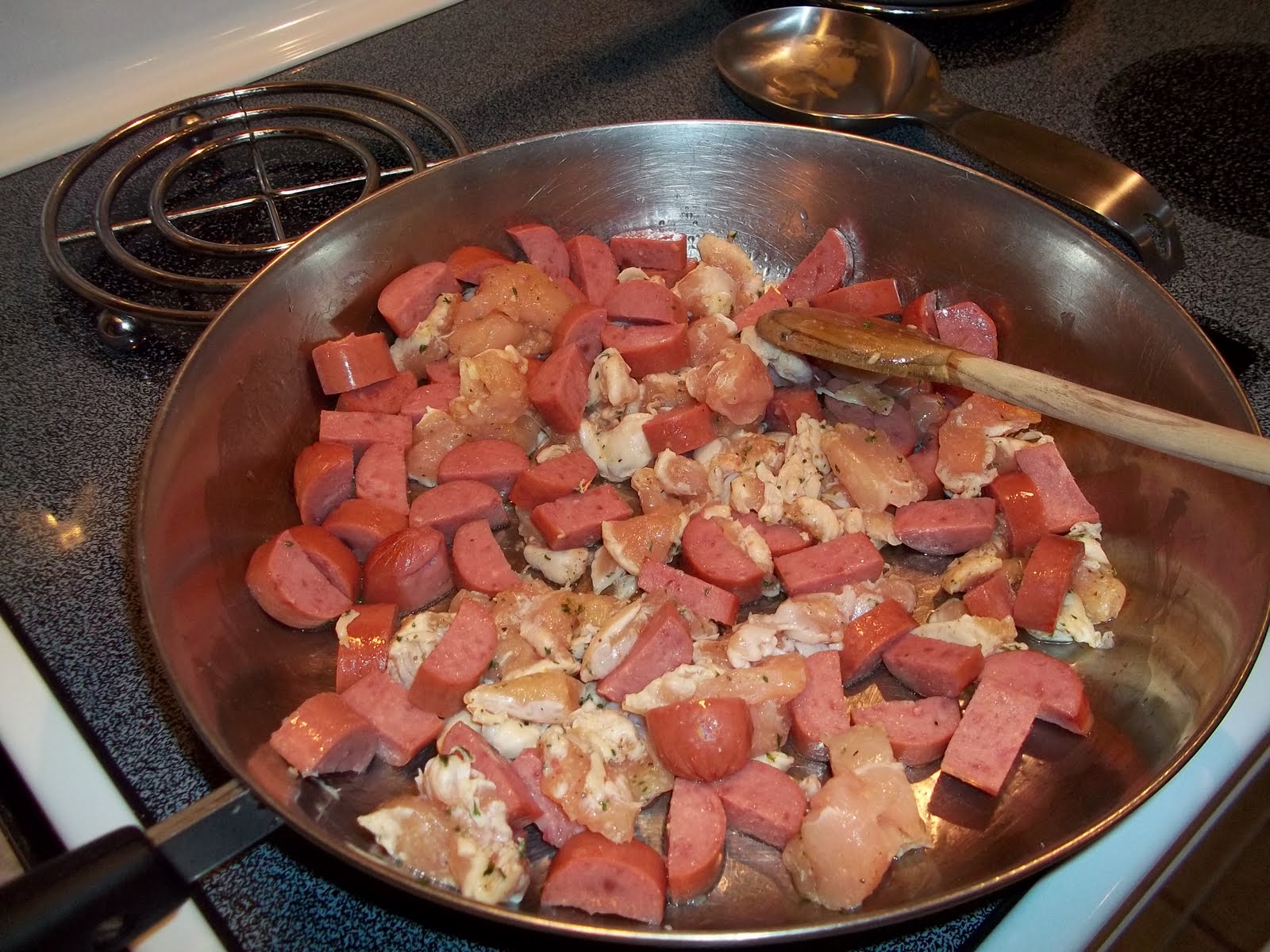 Pammy's Cooking & Whatnot Chicken and Sausage Sauce Piquante