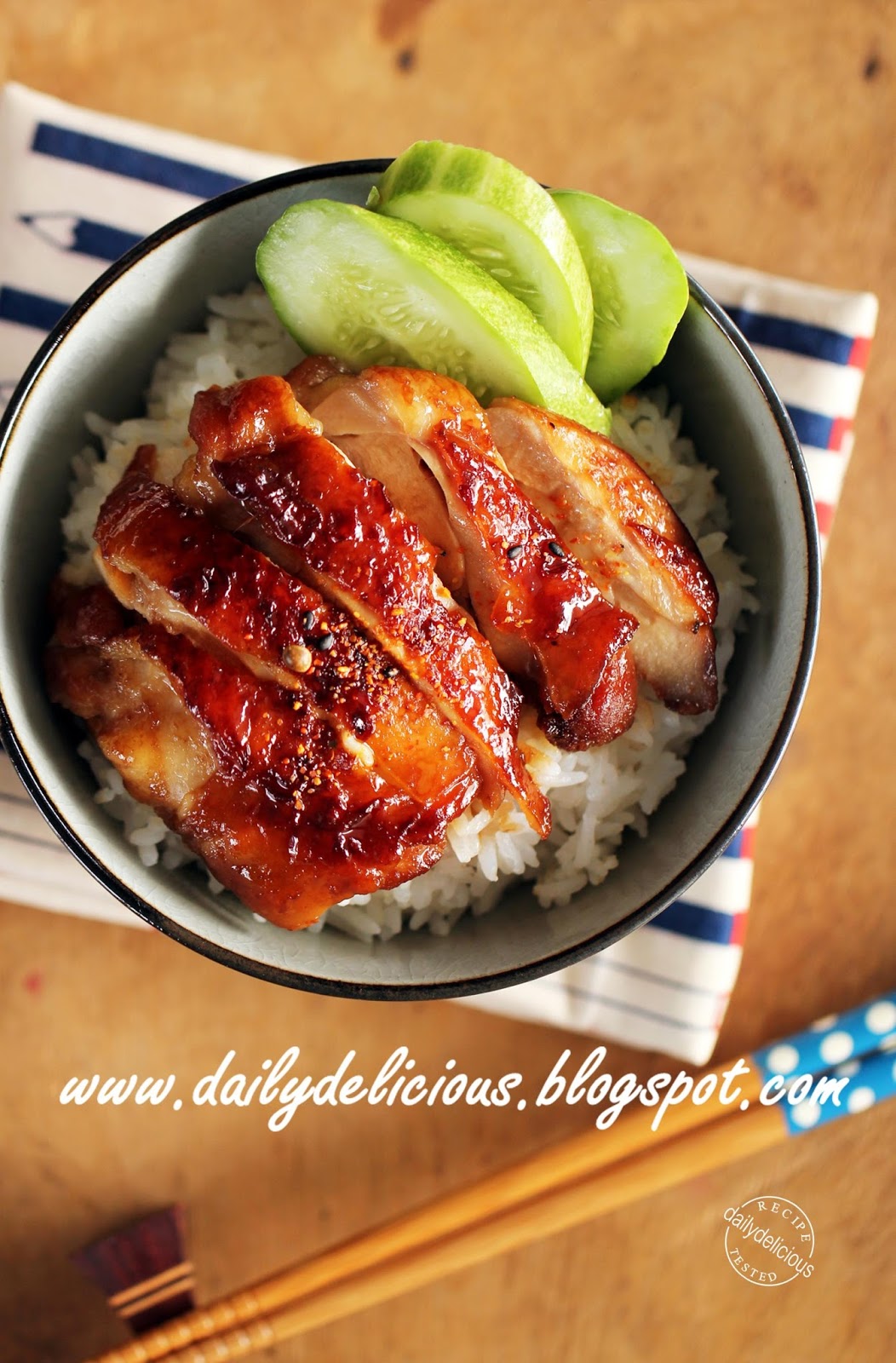 dailydelicious Cooking for one Teriyaki style chicken steak
