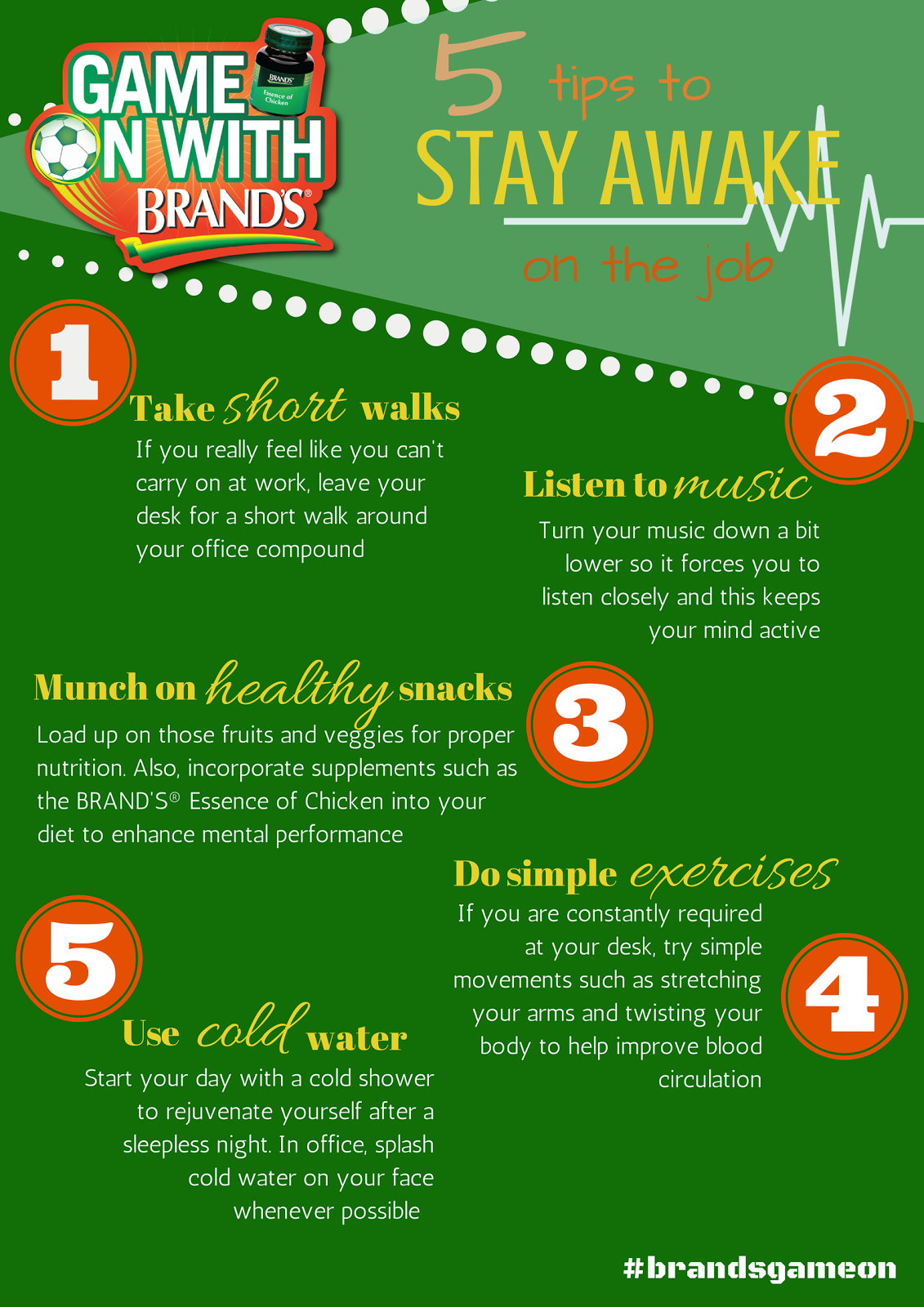 ways to stay awake at work
