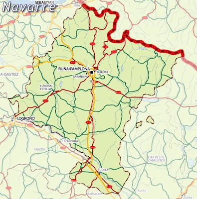 Navarre Carte de la ville