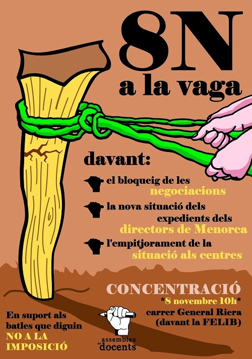 8N a la vaga (Vaga de Docents)