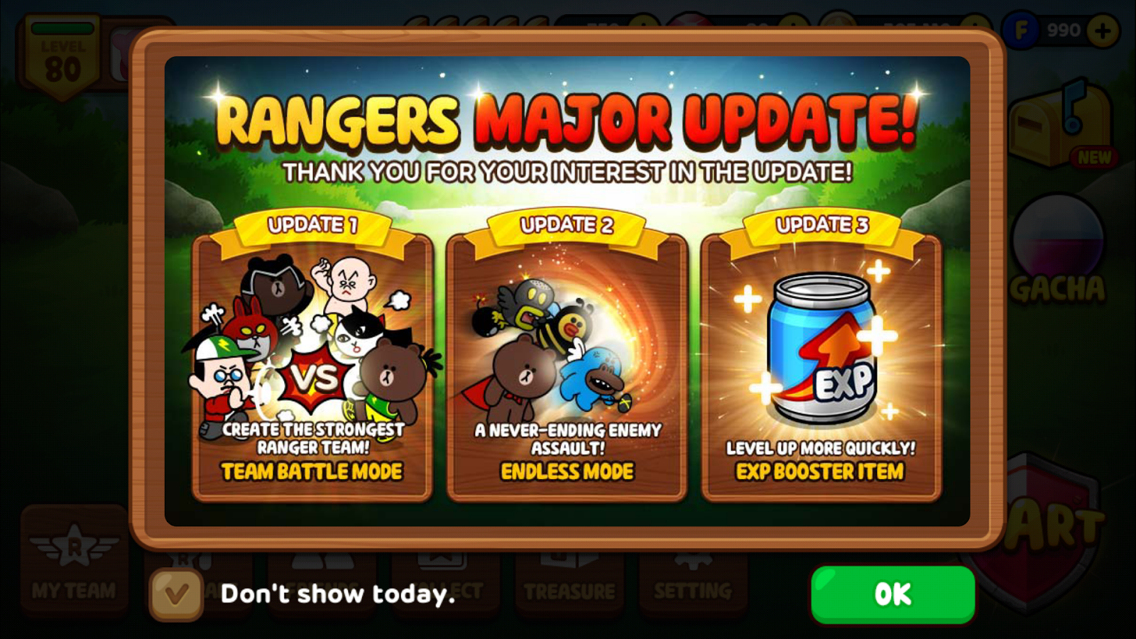 Line Rangers & Friends Major Update 1