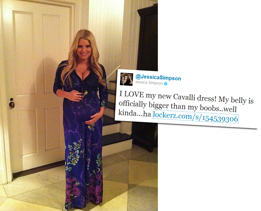 Jessica Simpson baby bump watch...