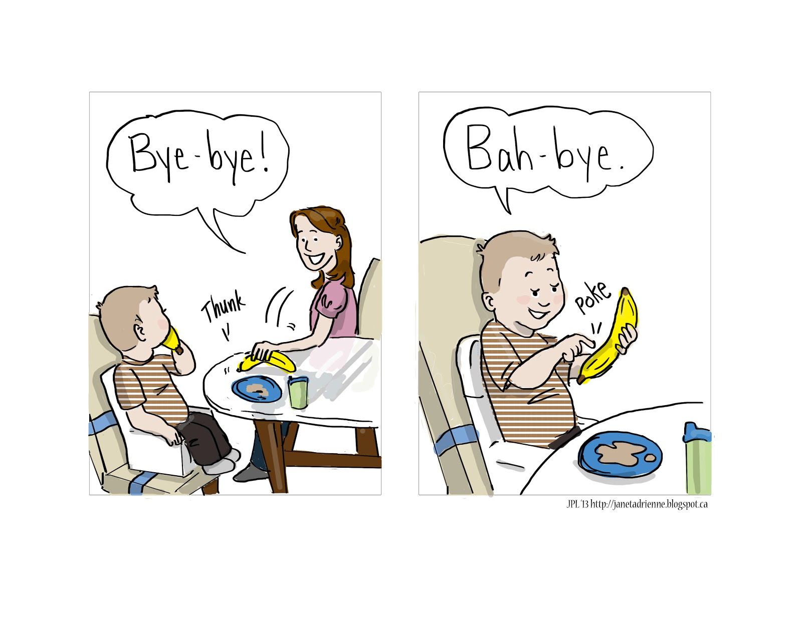 CartoonColoured Glasses Banana Phone and the Generation Gap