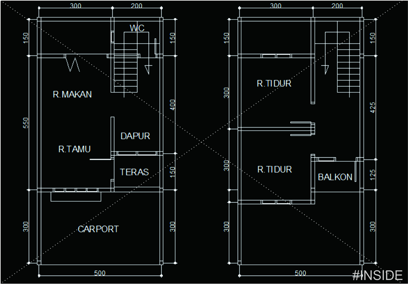 Desain Rumah Minimalis Di Lahan 5X10m INSIDE Desain Rumah Minimalis Di Lahan 5X10m INSIDE