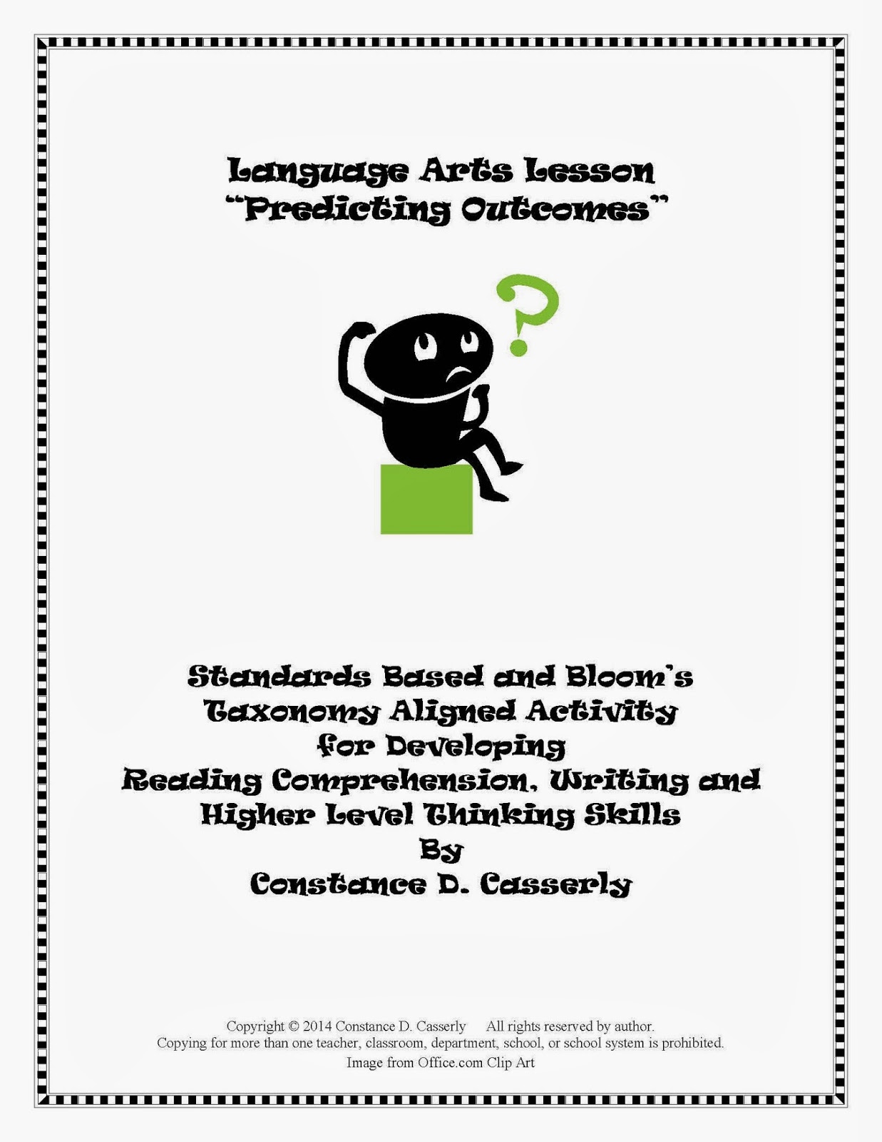 Language Arts Activity - "Predicting Outcomes" Language Arts Activity - "Predicting Outcomes" cover