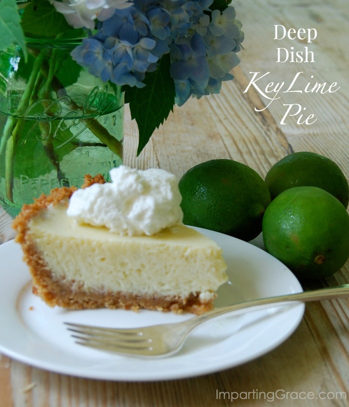 Imparting Grace: Deep Dish Key Lime Pie
