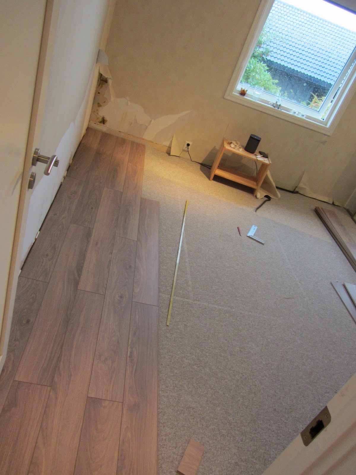 Villa hov: oppussing av soverom del 1: gulv Soverom small spaces