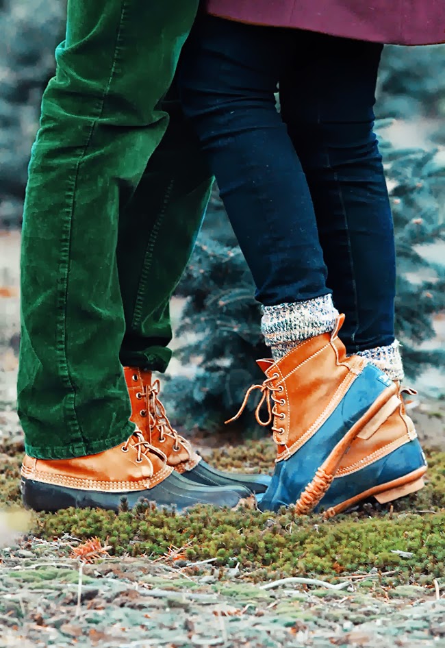 shearling bean boots