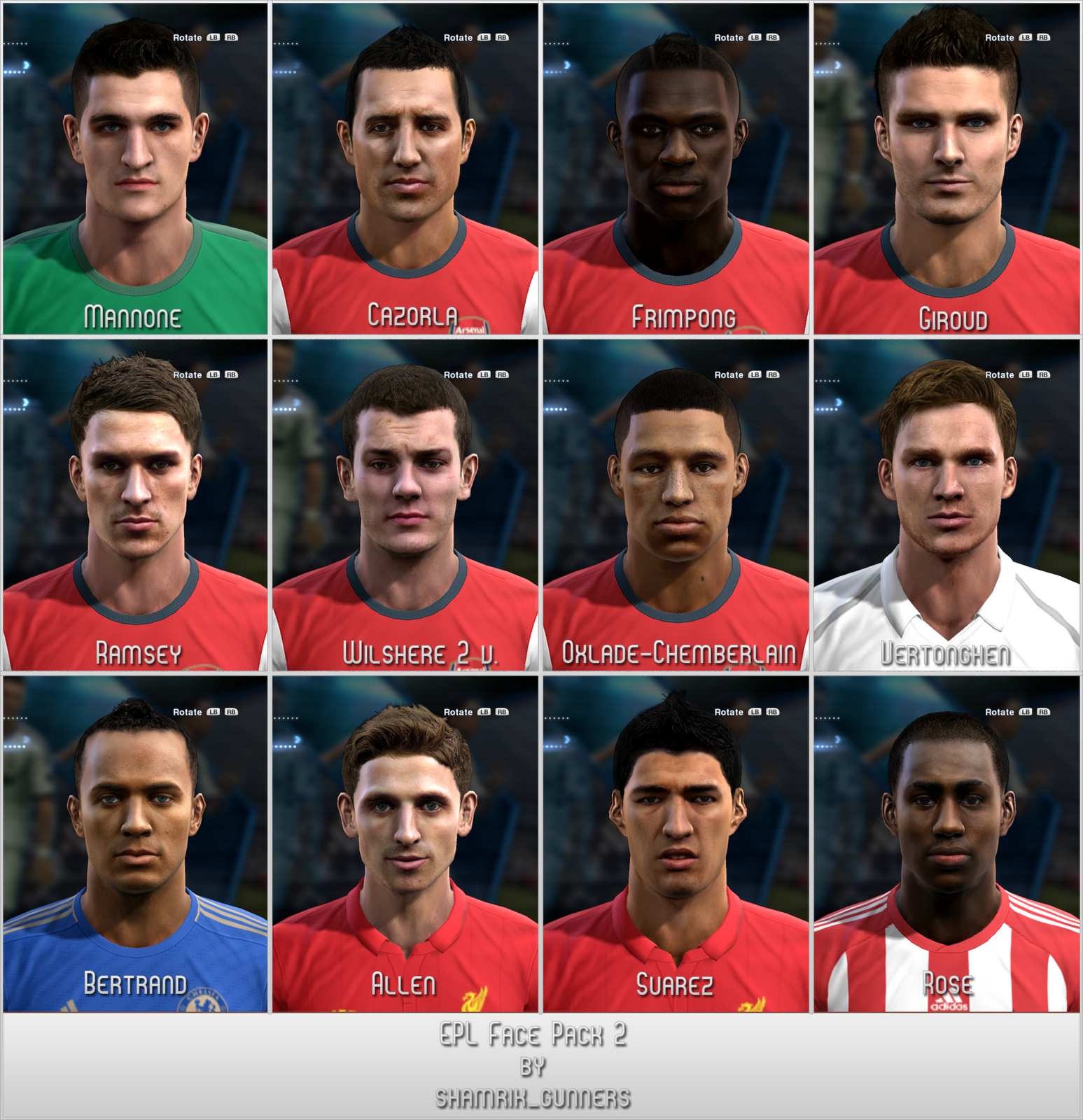 EPL Facepack 2 - PES 2013
