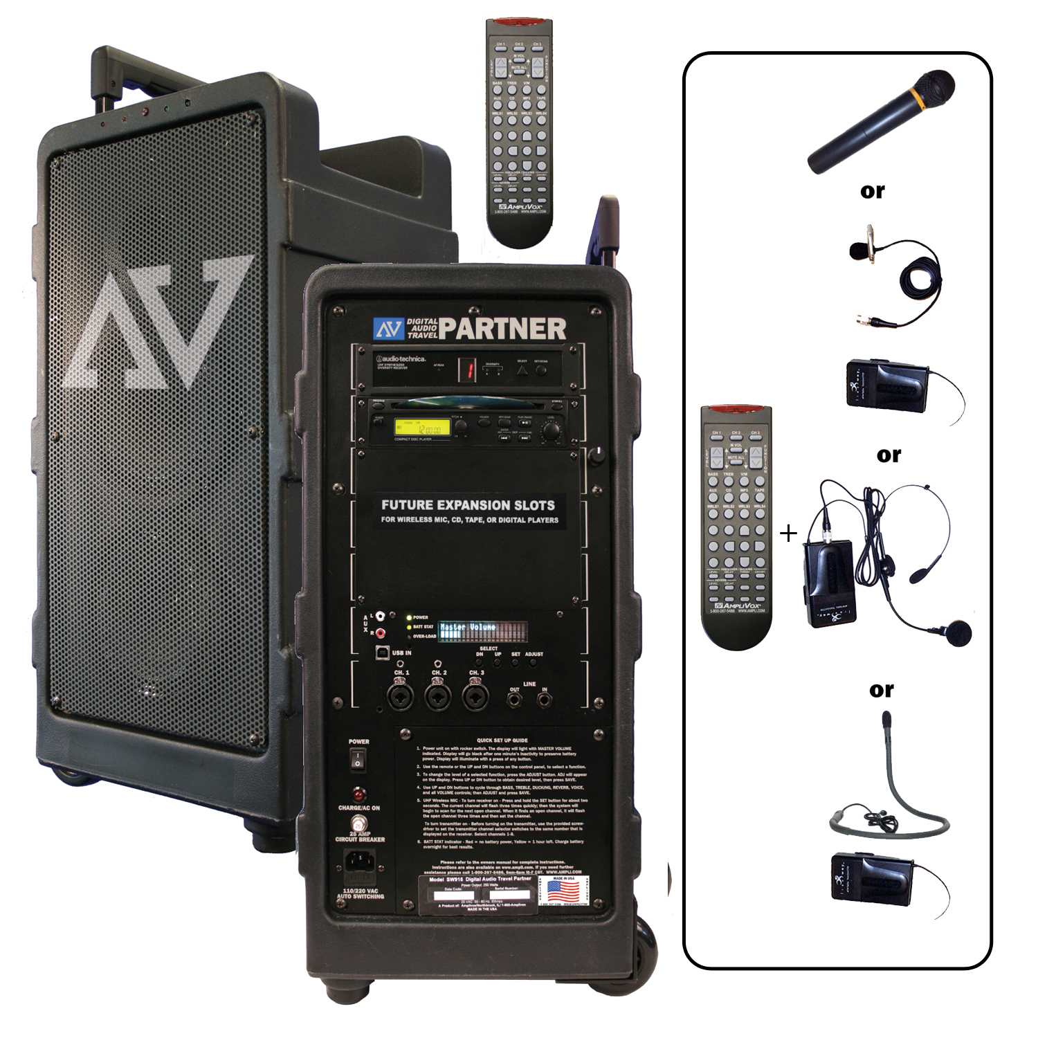 Marching Band PA System The Half Mile Hailer Loudspeaker AmpliVox