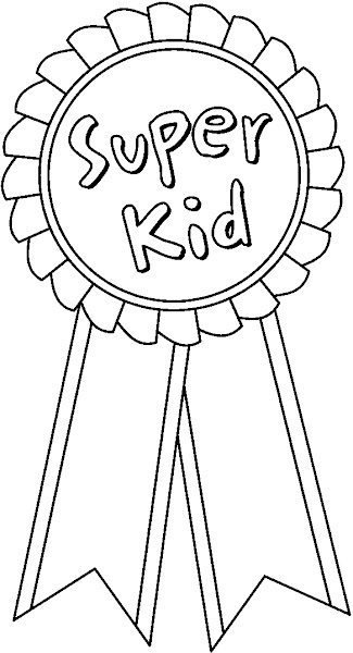Award Ribbon Coloring Page