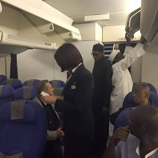 Buhari in a plane