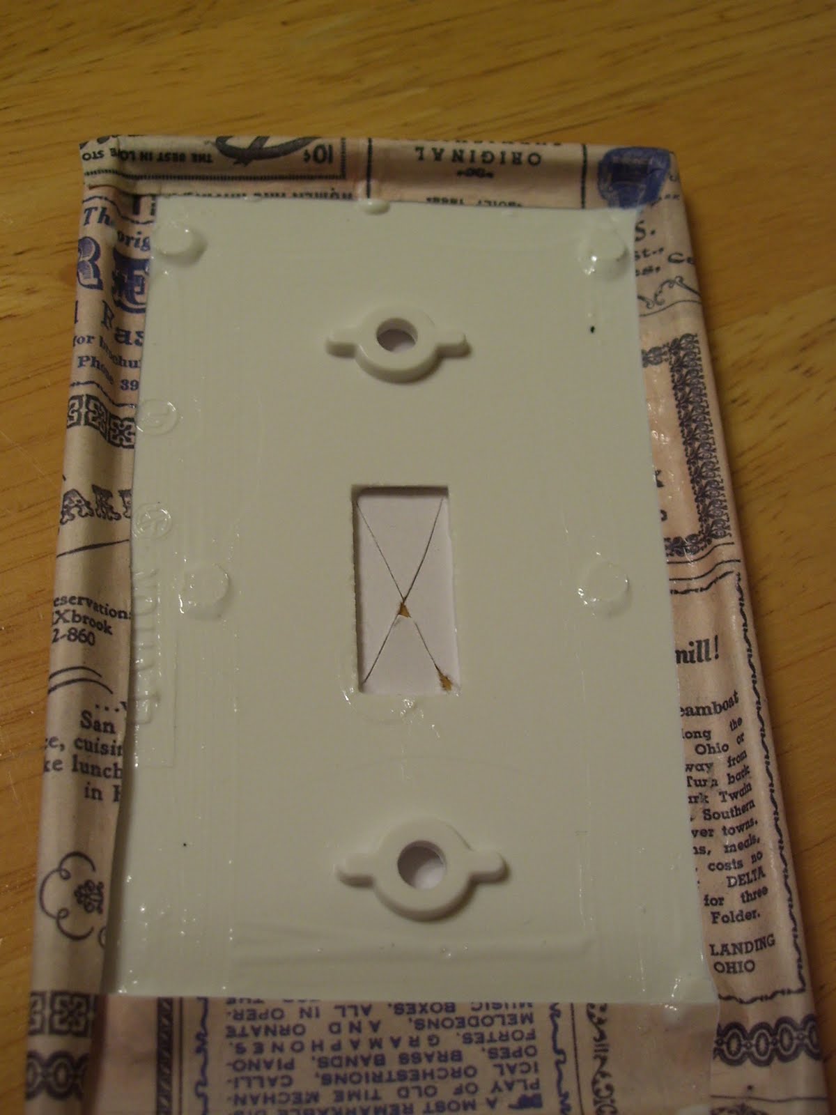 Whimsically Homemade DIY Light Switch Plates