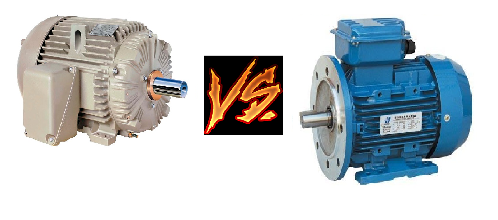 Comparison between 1phase and 3Phase Motors (Motor HP, Input Voltage