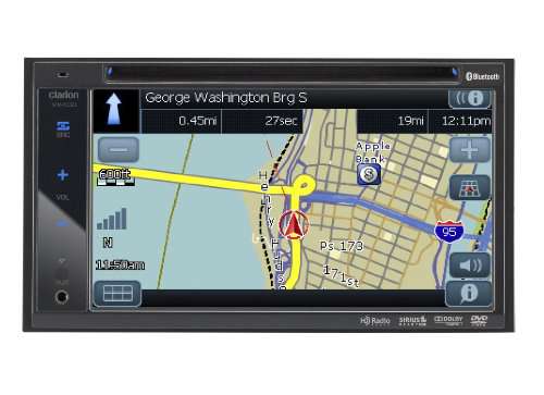 Clarion VX400 6.5-Inch In-Dash Double-DIN Touchscreen DVD/CD/MP3/USB Receiver with Bluetooth