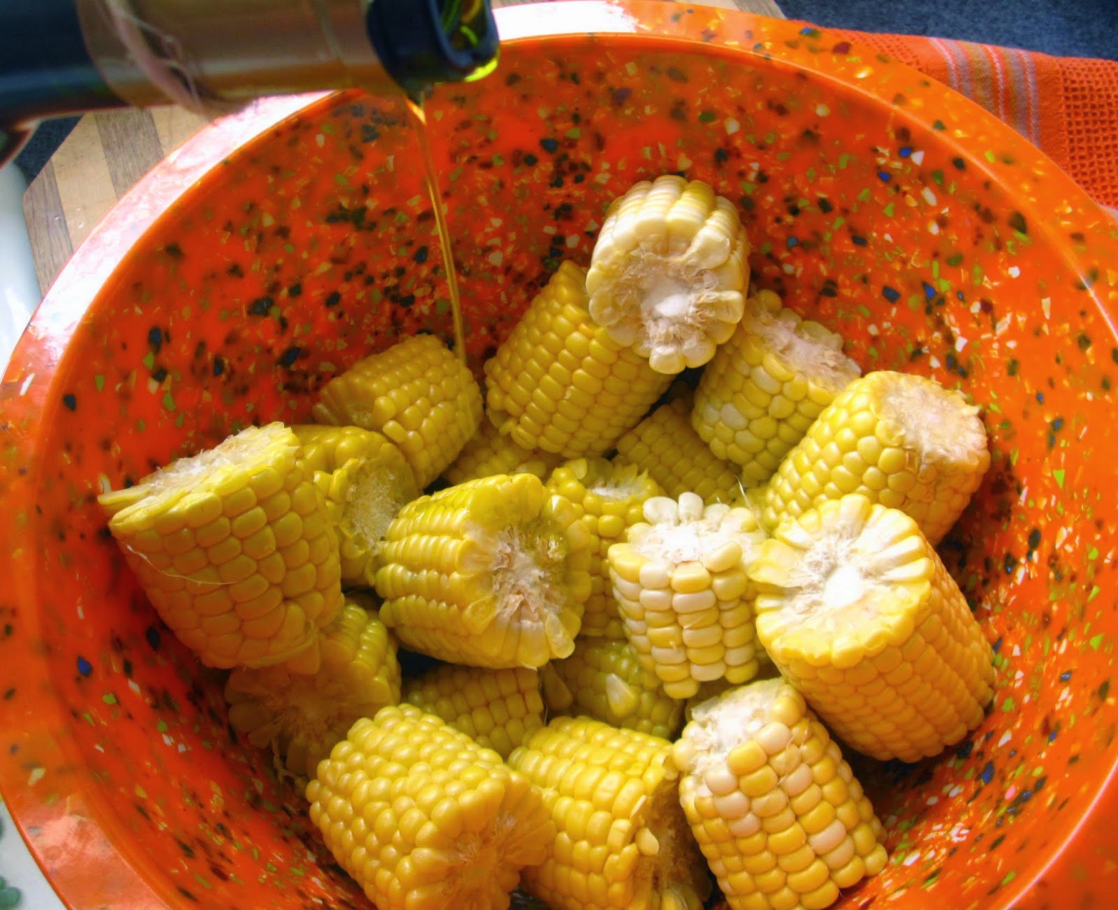 Daily*Dishin Quick Thyme Corn Cobbettes