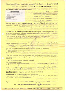 'Risk to life' - being hard, I signed this