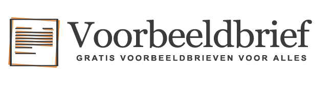 Voorbeeldbrief