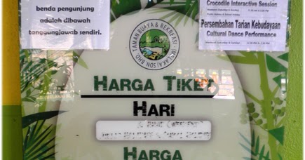 Harga tiket taman buaya melaka