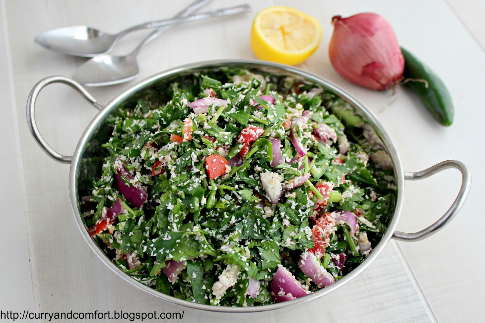 Kitchen Simmer Parsley Sambol (Salad)