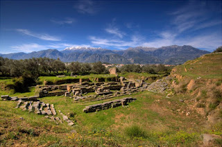 "Ancient sparta theater" by Κούμαρης Νικόλαος. Licensed under Attribution via Wikimedia Commons - https://commons.wikimedia.org/wiki/File:Ancient_sparta_theater.jpg#/media/File:Ancient_sparta_theater.jpg
