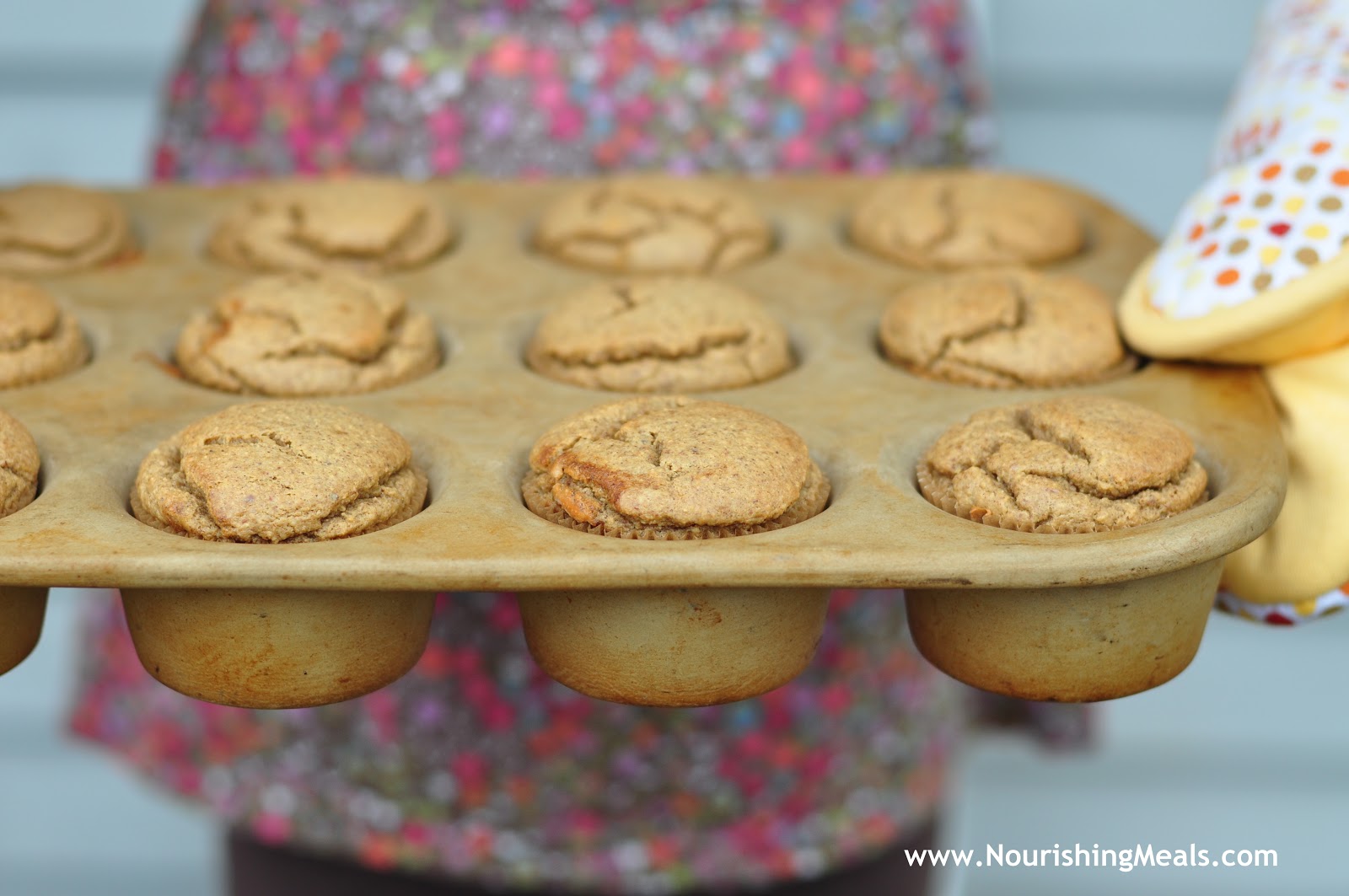 Nourishing Meals® Banana Almond Butter Muffins (glutenfree, grain