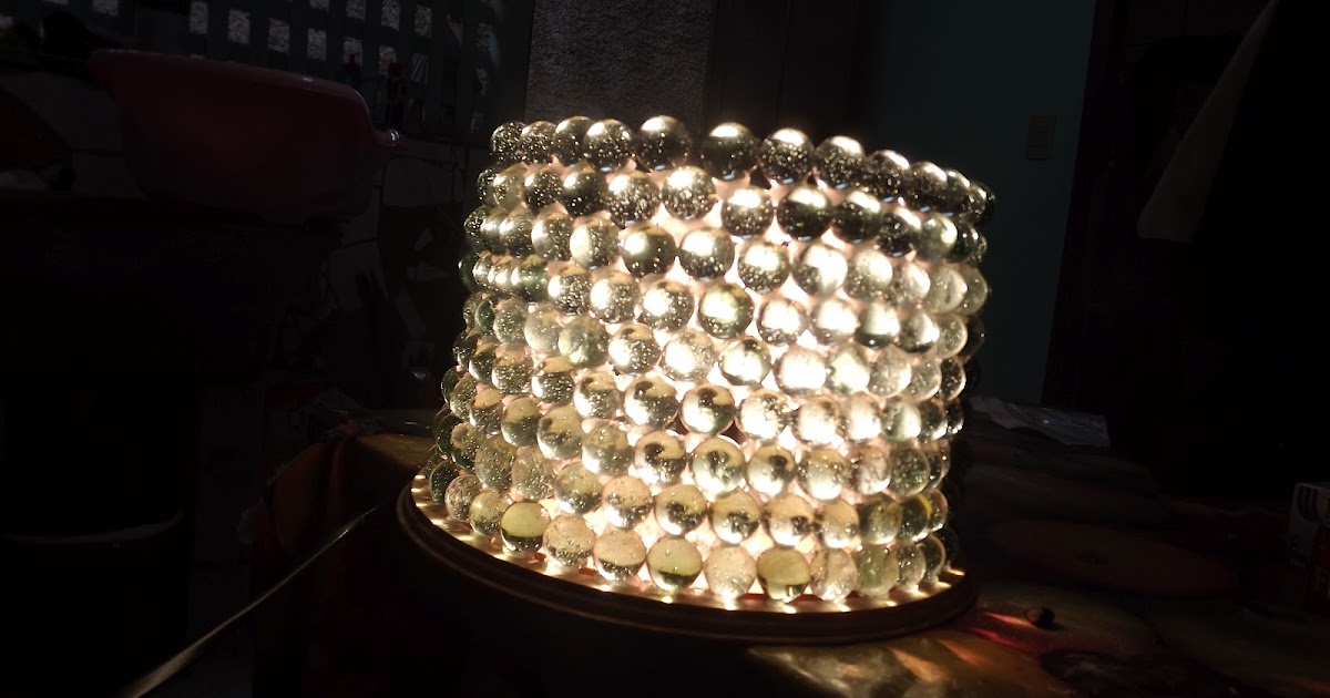 Facil de Fazer...basta tentar!!! Luminaria de bolas de Gude