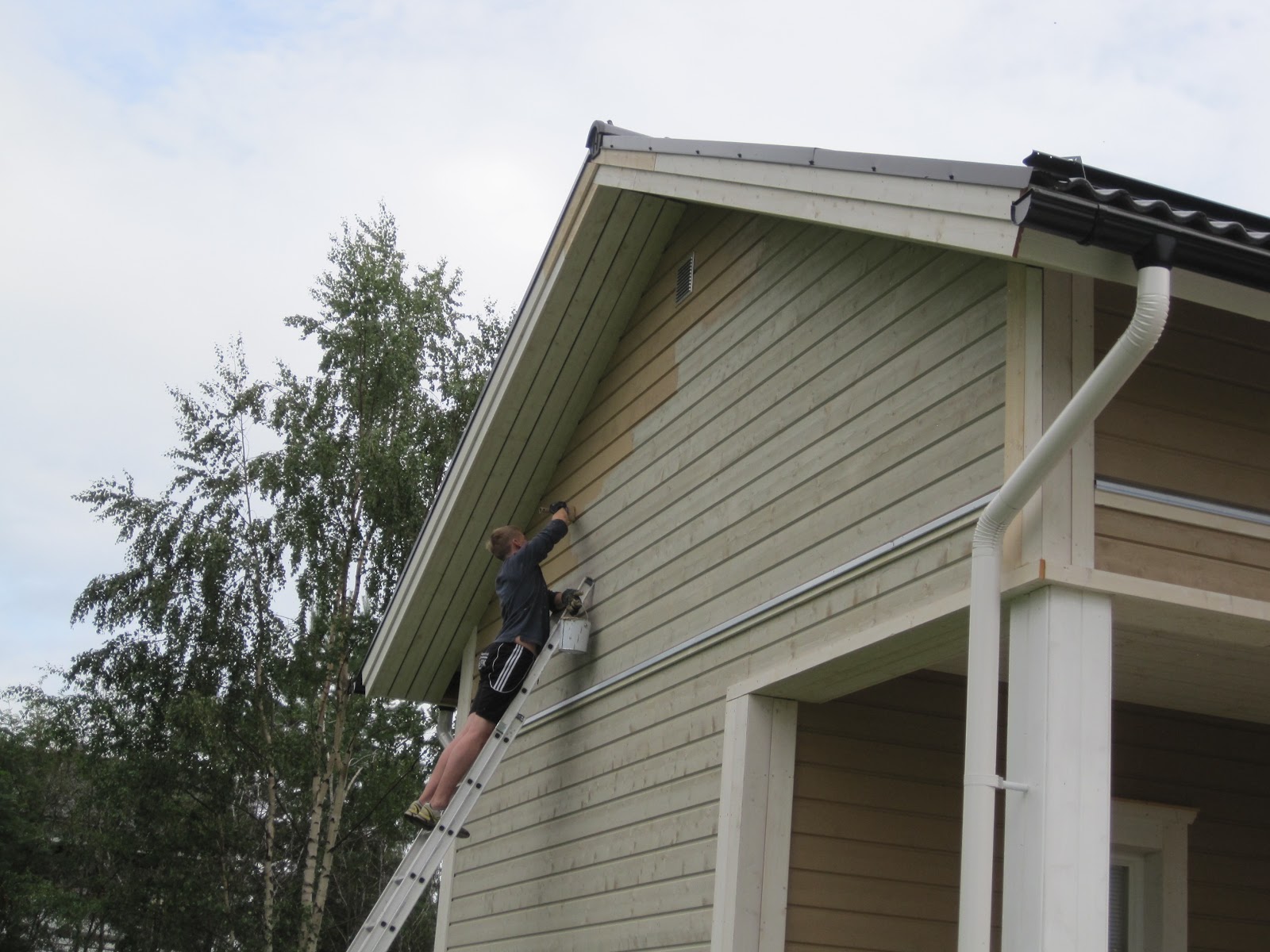Husbygge i karperö: juli 2012
