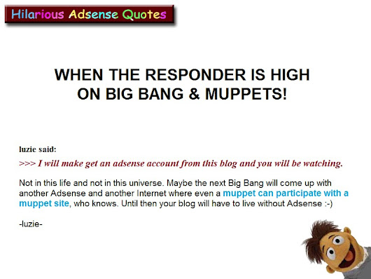 Muppets, Big Bang & Adsense