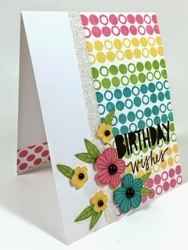 Stamped Birthday Wishes card