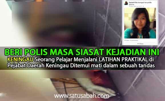 Pelajar praktikal ditemui mati dalam tandas di keningau sabah Berita sabah