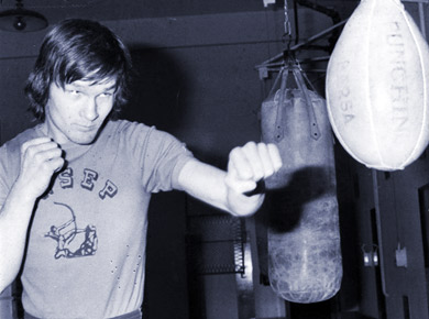 Alain Barret, boxeur. Photo DR