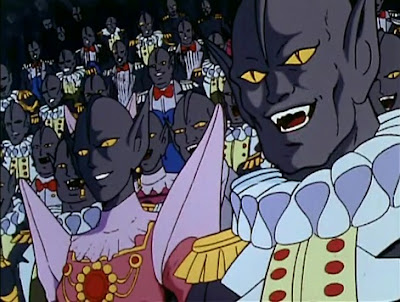 Particularly, check out that chick in a pink dress.